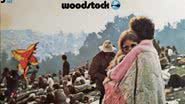 Bobbi Ercoline na capa do disco do Woodstock (Foto original: Burk Uzzle)