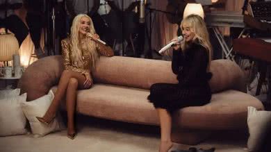 Christina Aguilera e Sabrina Carpenter (Foto: Divulgação/Spotify)