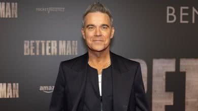 Robbie Williams na premiere de seu filme "Better Man" - Silas Tahapary/BSR Agency/Getty Images