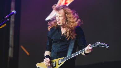 Dave Mustaine, do Megadeth, em 2024 - Foto: Katja Ogrin / Redferns