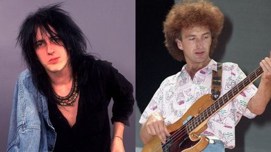 Izzy Stradlin, do Guns N' Roses e John Deacon, do Queen - Fotos: Paul Natkin / Getty Images e Phil Dent / Redferns