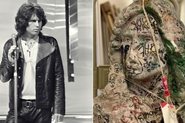 Busto de túmulo de Jim Morrison, roubado há 37 anos, é encontrado - Jim Morrison por Chris Walter/WireImage, foto do busto divulgação