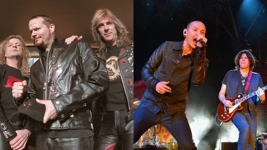 Judas Priest e Stone Temple Pilots com Chester Bennington - Fotos: Scott Harrison / Getty Images e Bryan Steffy / WireImage