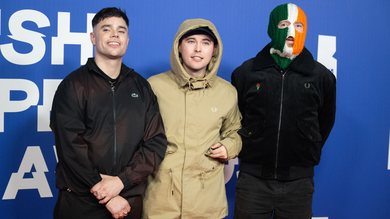 Naoise o Caireallain, Mo Chara e DJ Provai, do Kneecap - Samir Hussein/WireImage