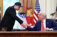 Donald Trump e Elon Musk (Foto: Kevin Dietsch/Getty Images)