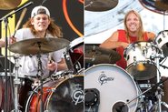 Shane e Taylor Hawkins - Shane Hawkins por Jim Bennett/Getty Images e Taylor Hawkins por Robert Knight Archive/Redferns