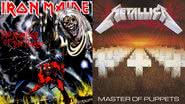 Capa do álbum The Number of the Beast do Iron Maiden e Master of Puppets do Metallica (Foto: Reprodução)