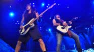 Iron Maiden durante apresentação na HSBC Arena, no Rio de Janeiro, com a turnê do disco <i>The Book of Souls</i> (2015) - Jacson Vogel