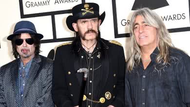 Phil Campbell, Lemmy Kilmister e Mikkey Dee, do Motörhead (Foto: Getty Images / Jason Merritt/TERM / Equipe)